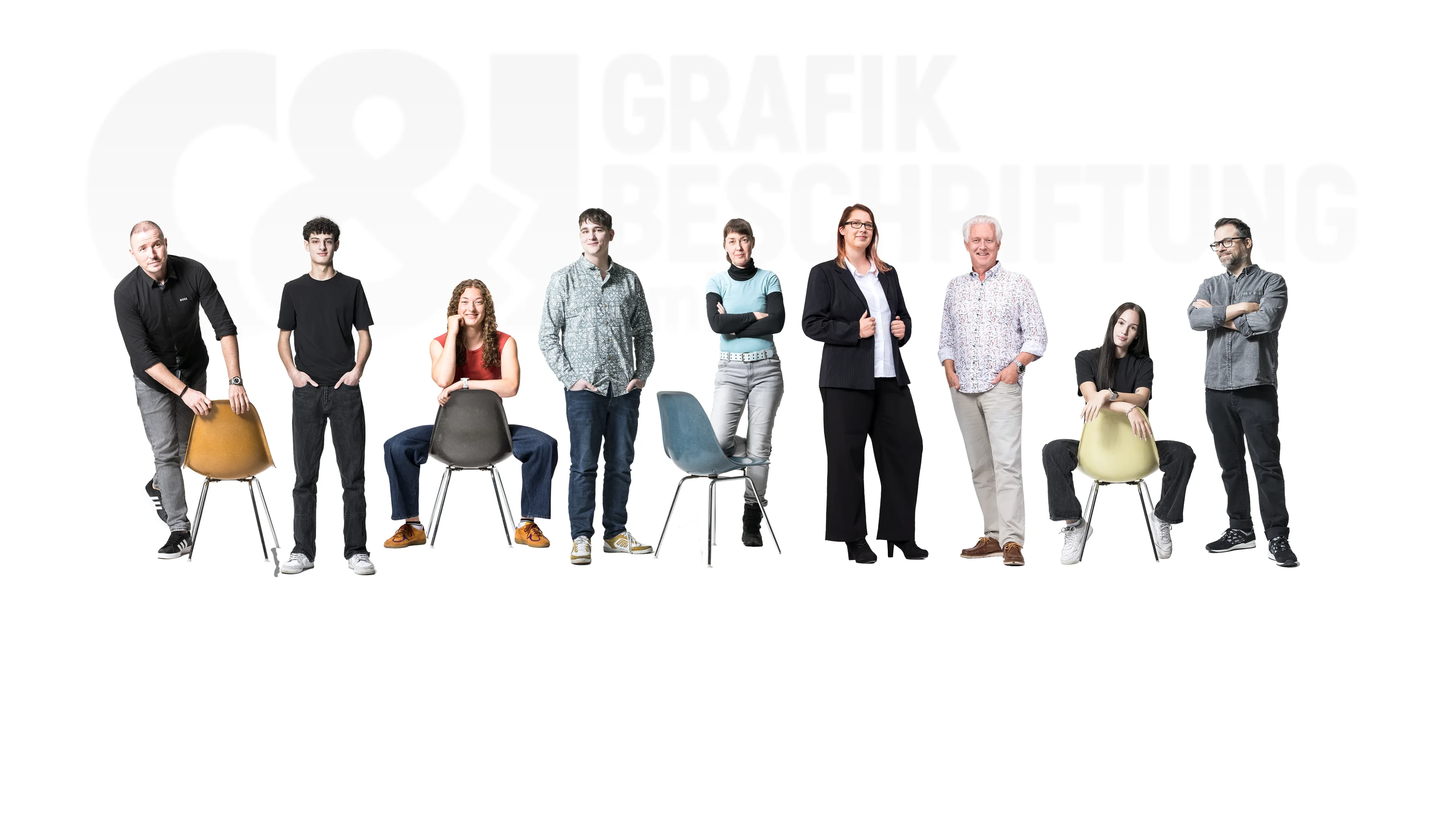 Das gesamte Team von C&I Grafik Beschriftung